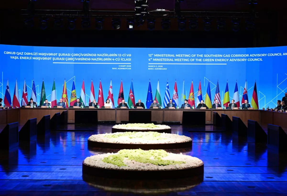 President Aliyev joins ministerial meetings on Southern Gas Corridor and Green Energy in Baku