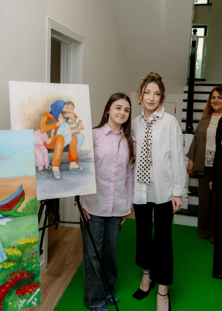 Leyla Aliyeva and Alena Aliyeva visit Social Rehabilitation Center (PHOTO)