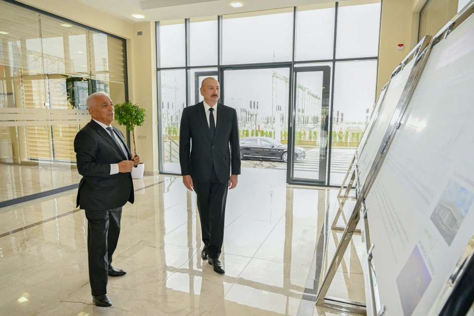 President Ilham Aliyev inaugurates Yeni Sangachal Substation (PHOTO)