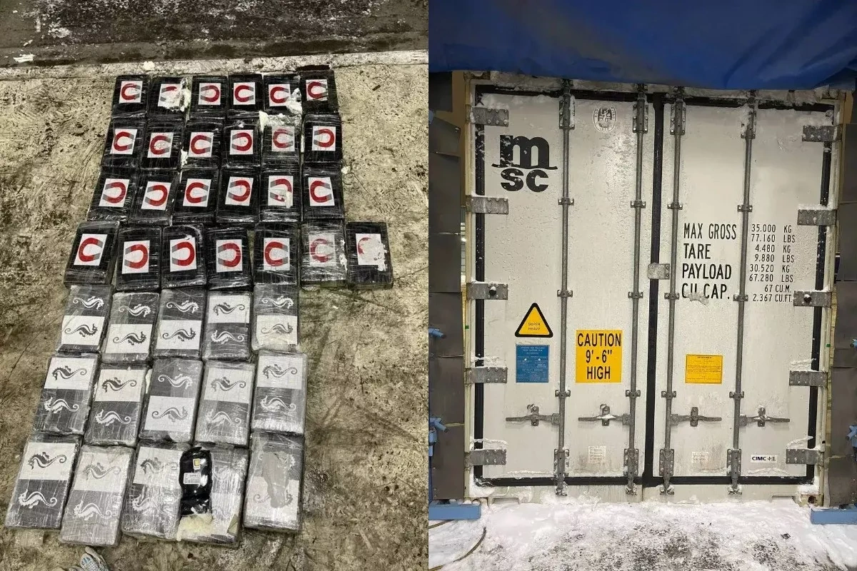 Russia seizes 40 kg cocaine smuggled from Latin America via cargo ship