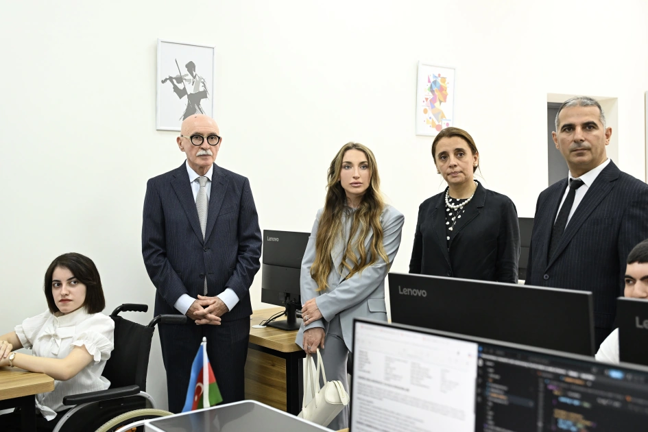 Alena Aliyeva attends opening of inclusive training center in Baku (PHOTO)