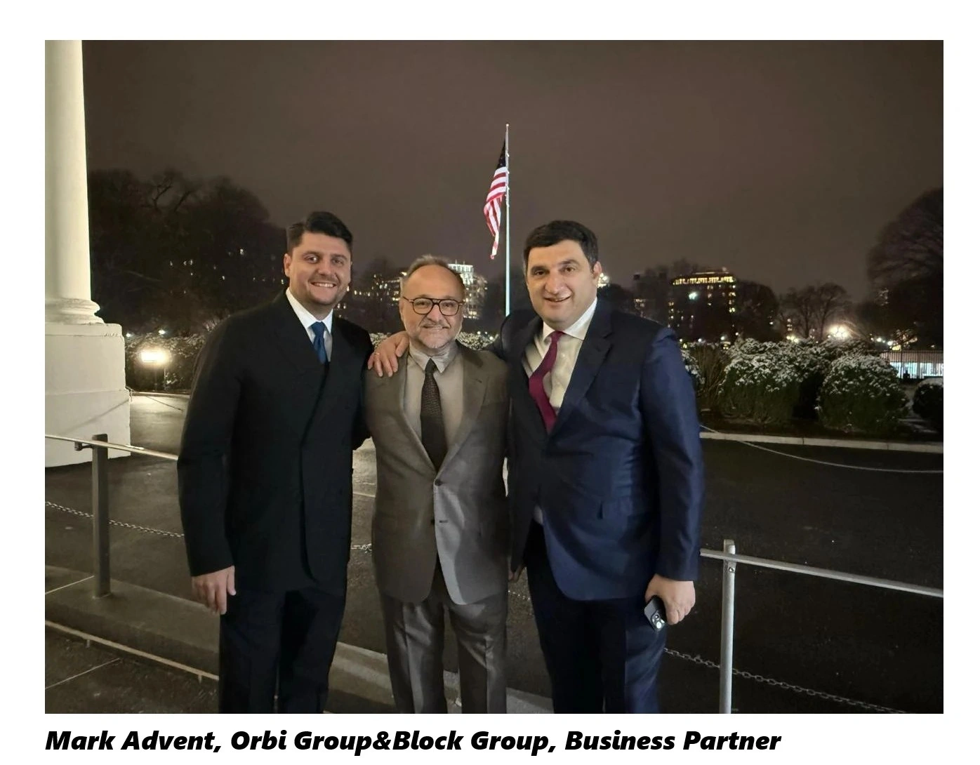 CEOs of Georgian companies Orbi Group and Block Group attended a Christmas Party at the White House