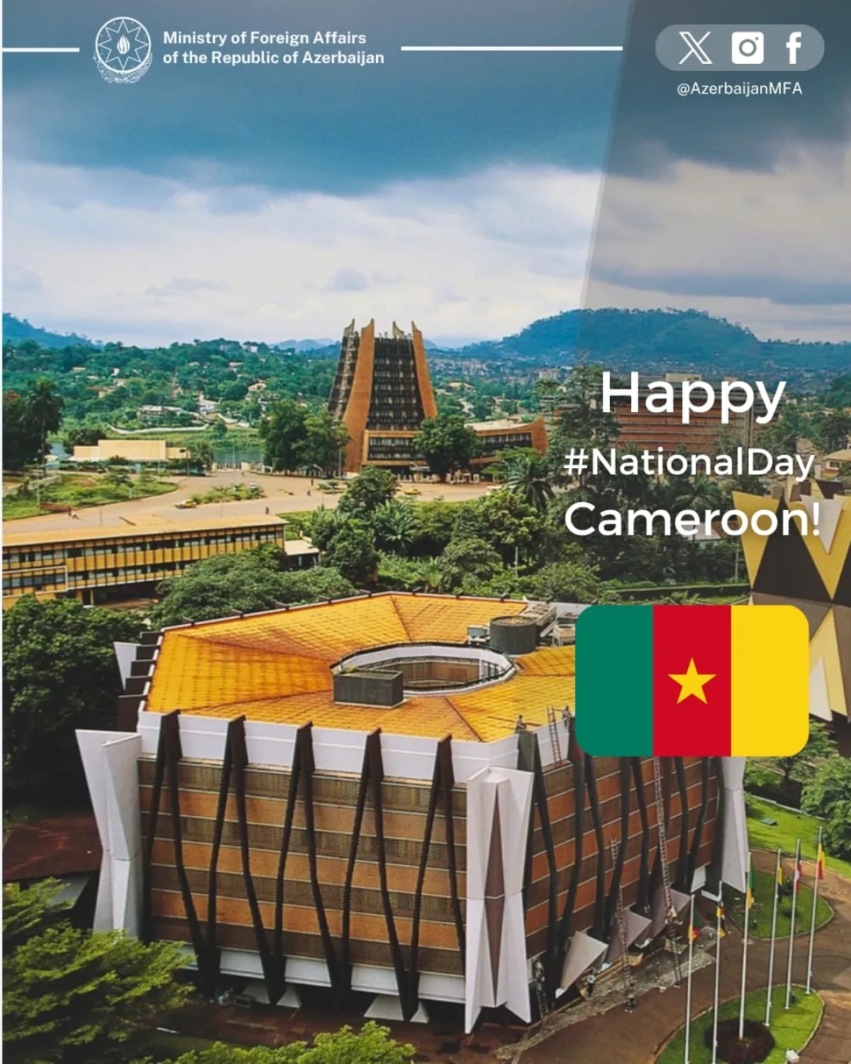 Azerbaijan extends National Day congratulations to Cameroon