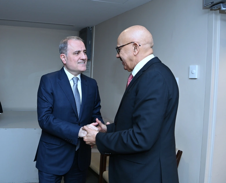 Azerbaijani FM discuss cooperation within UN with his Bahraini counterpart (PHOTO)