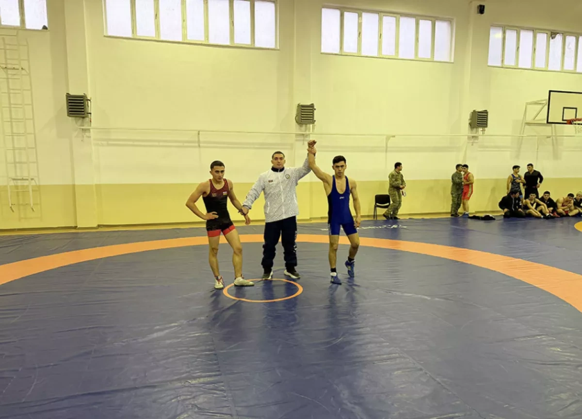 Azerbaijan army hosts judo, wrestling championships Photo