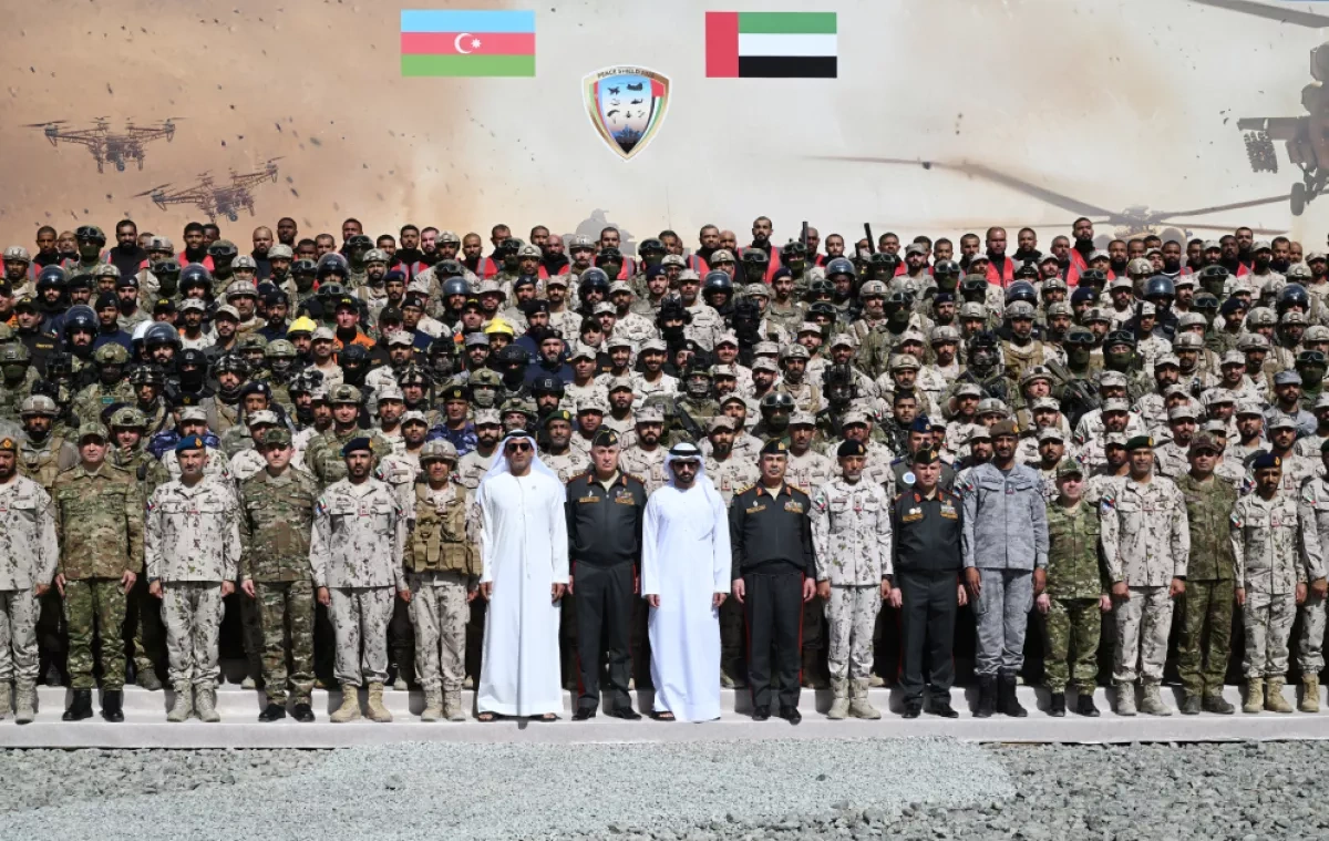 Azerbaijani, UAE presidents observe joint military drills in Abu Dhabi PHOTO
