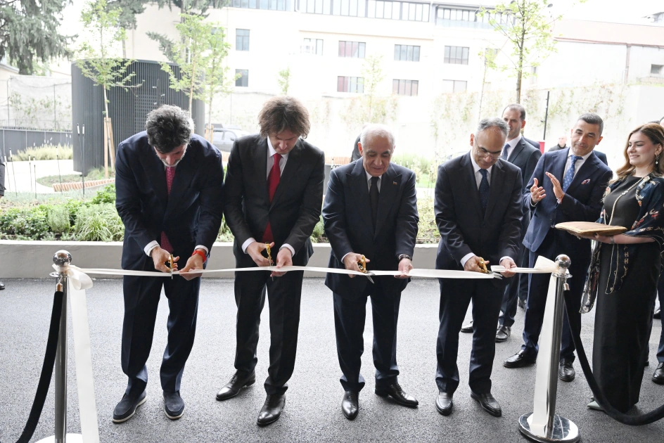 Azerbaijani, Georgian PMs attend inauguration of ART Riverfront Hotel Tbilisi (PHOTO/VIDEO)