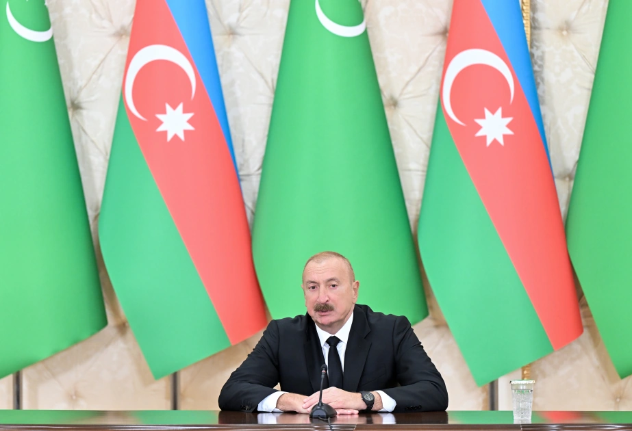 Cooperation between Azerbaijan and Turkmenistan in transport and logistics is long-term in nature - President Ilham Aliyev (FULL SPEECH)