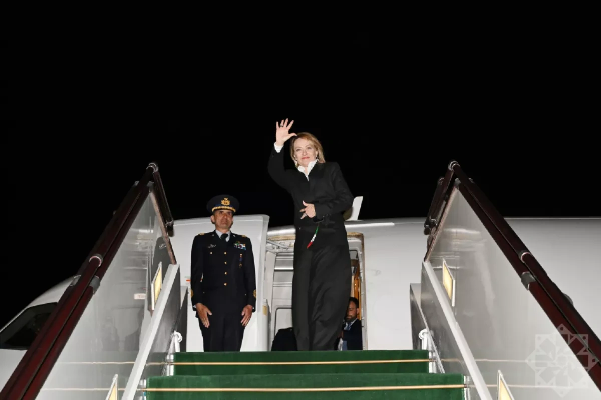 Italian PM Giorgia Meloni concludes working visit to Azerbaijan PHOTO