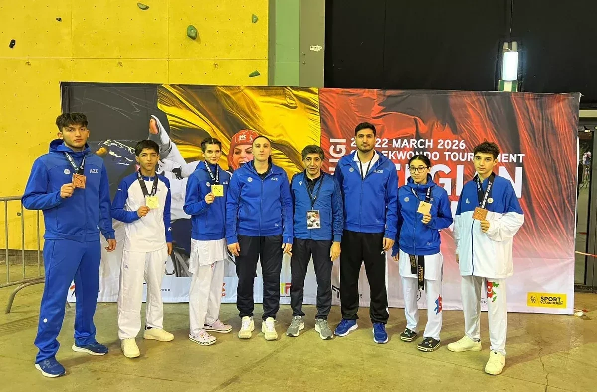 Azerbaijani taekwondo athletes shine at Belgian Open  PHOTO