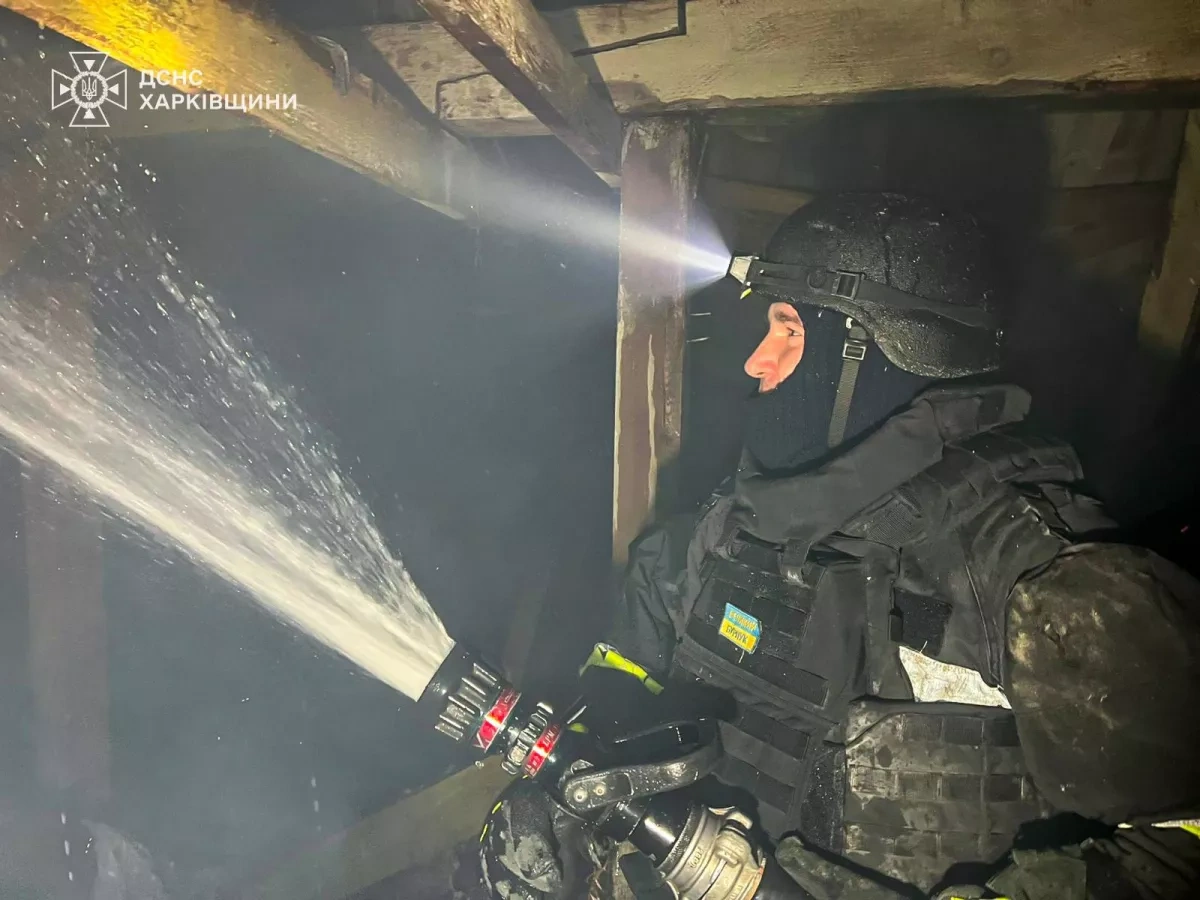 Russian drones strike administrative building in Ukraine's Bolshoy Burluk PHOTO