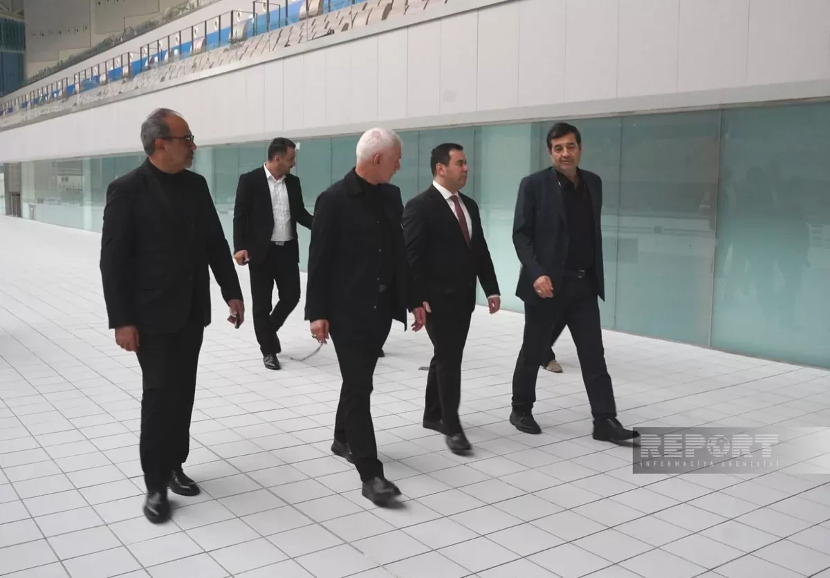 Iranian sports minister tours Baku Aquatic Palace PHOTO