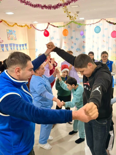 Heydar Aliyev Foundation VP Leyla Aliyeva organizes New Year celebrations for children at Mingachevir Children's Neurological Sanatorium (PHOTO)