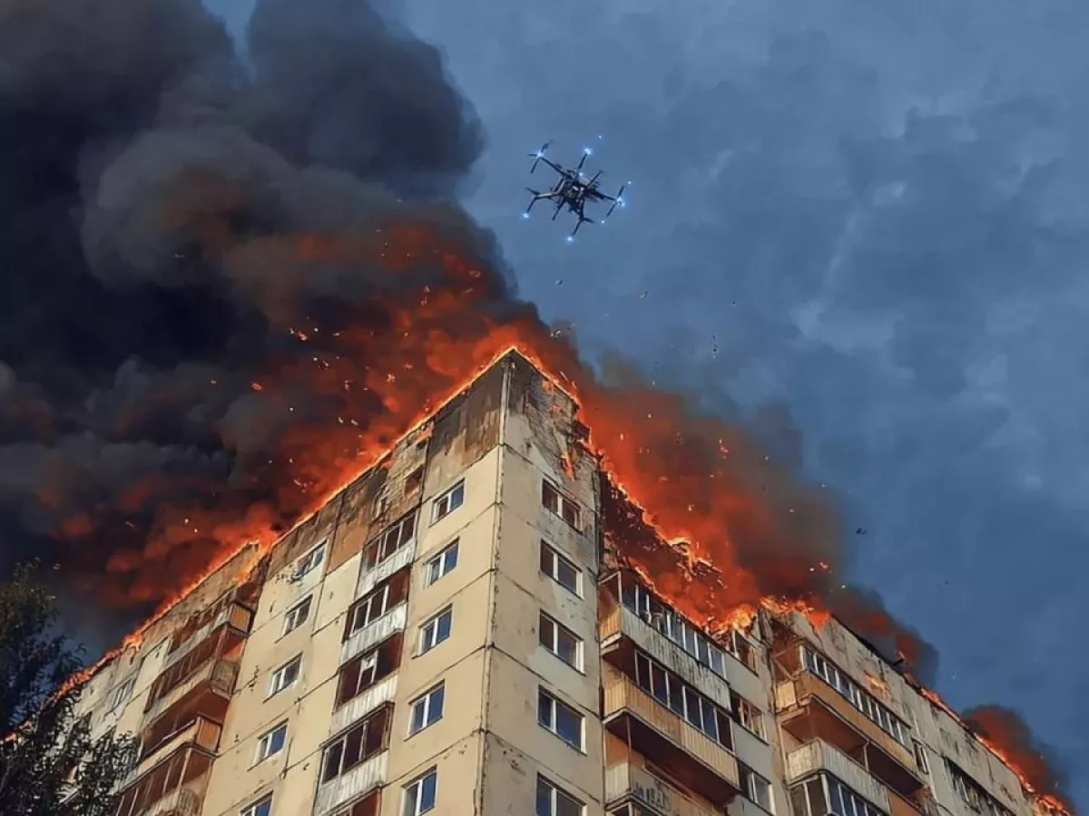 Russian drone attack injures two civilians in Ukrainian city of Kherson Video