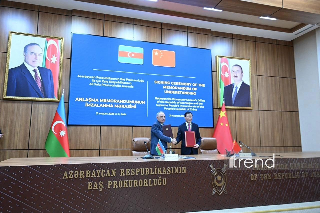 Azerbaijan, China prosecutor general offices sign memorandum of understanding (PHOTO)